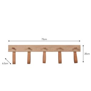 Garden Trading Kelston 5 Peg Oak Rail